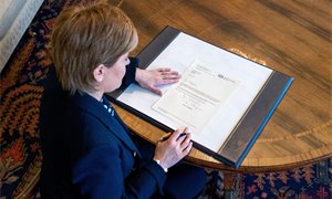Nicola Sturgeon sends letter of resignation to the King