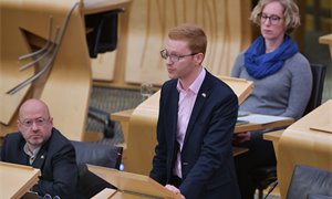 Green MSP accused of 'trying to shut down' Scottish Parliament in arms protest row