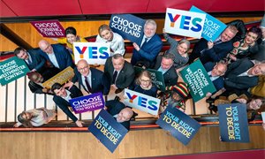 Independence will lock Nigel Farage out of politics, John Swinney claims on first day of campaign