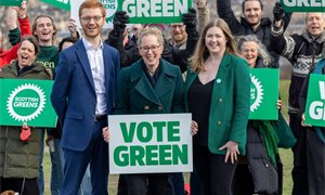 Poll: Greens to become Scottish Parliament’s second biggest party