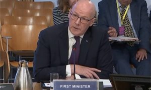 Swinney on the spot: A solemn FM brings his serious face to MSP grilling